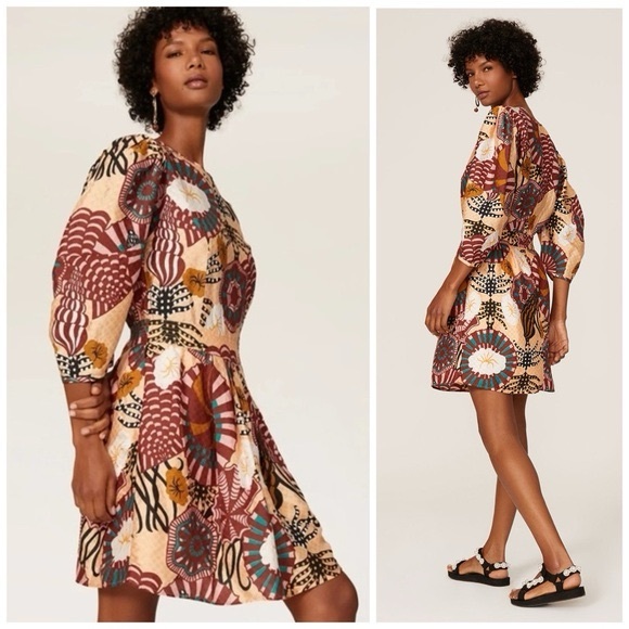 Scotch & Soda Dresses & Skirts - SCOTCH &‎ SODA Sun Ray Balloon Sleeve Jacquard Dress